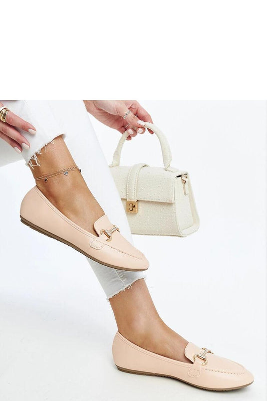 Solea stylish slip-on loafers in eco-friendly leather, featuring decorative buckle and rhinestones, perfect for summer fashion.