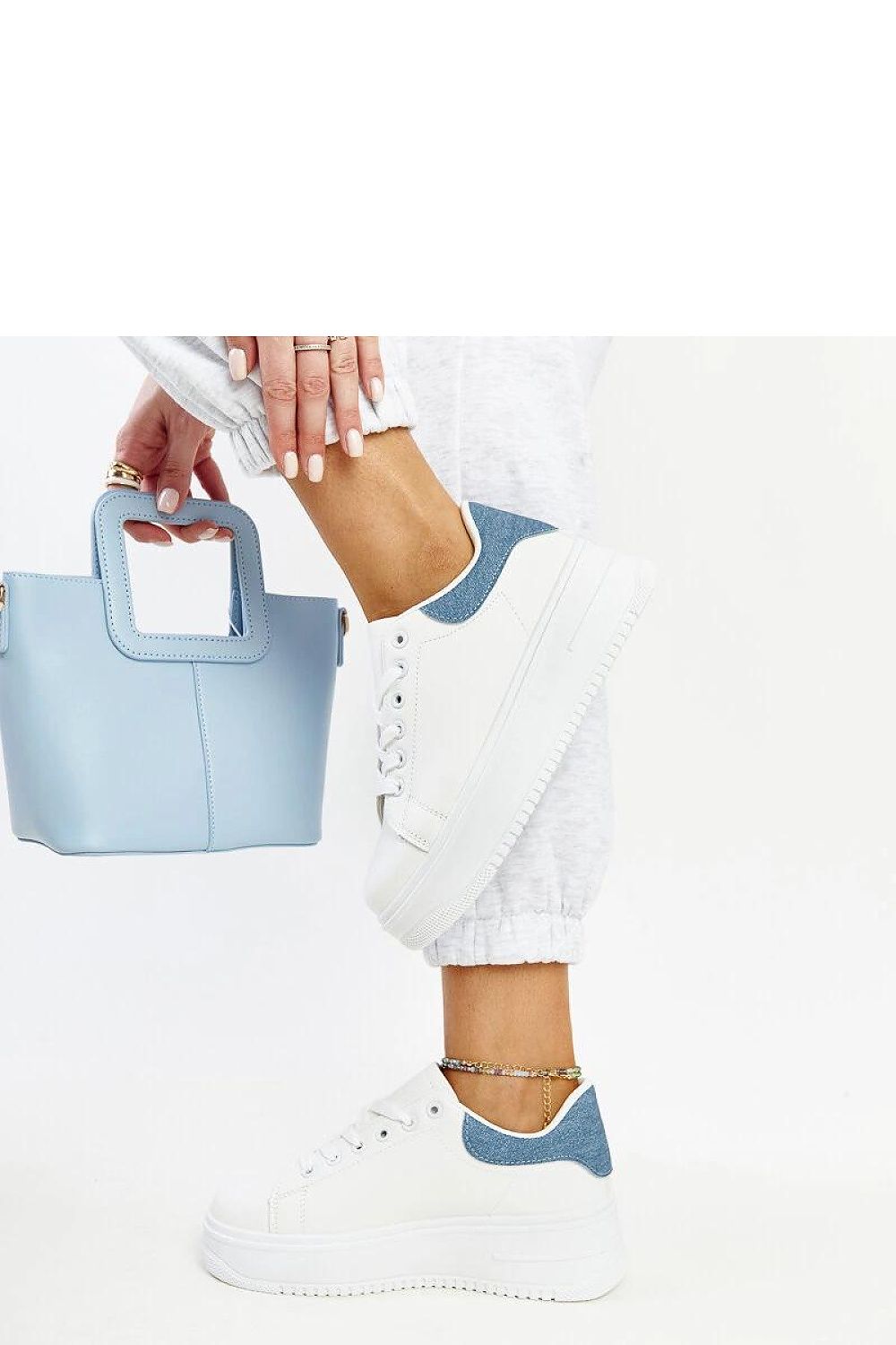 Fashionable Solea Ottavia white eco-leather platform sneakers, designed for women in EU sizes 36 to 41, merging luxury with everyday wear.