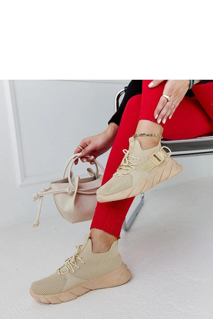 Luxury beige lightweight Faruz sports sneakers by Solea, featuring breathable fabric perfect for summer wear.