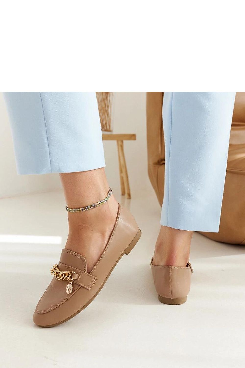 Stylish eco-leather moccasins by Solea in navy blue, designed for comfort and breathability, ideal for summer wear.