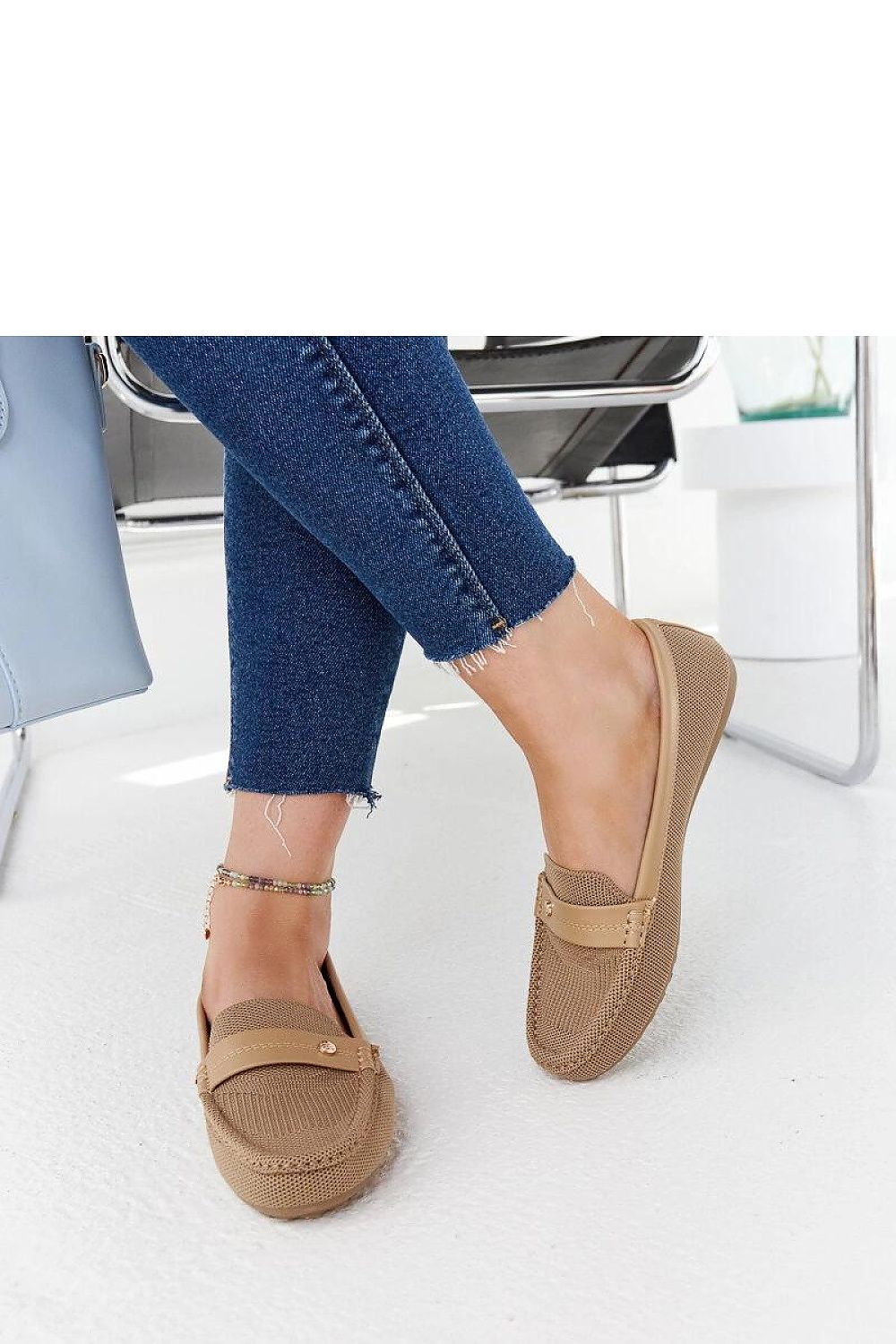 Luxurious almond-toe beige loafers by Solea, perfect for adding comfort and style to your summer wardrobe.
