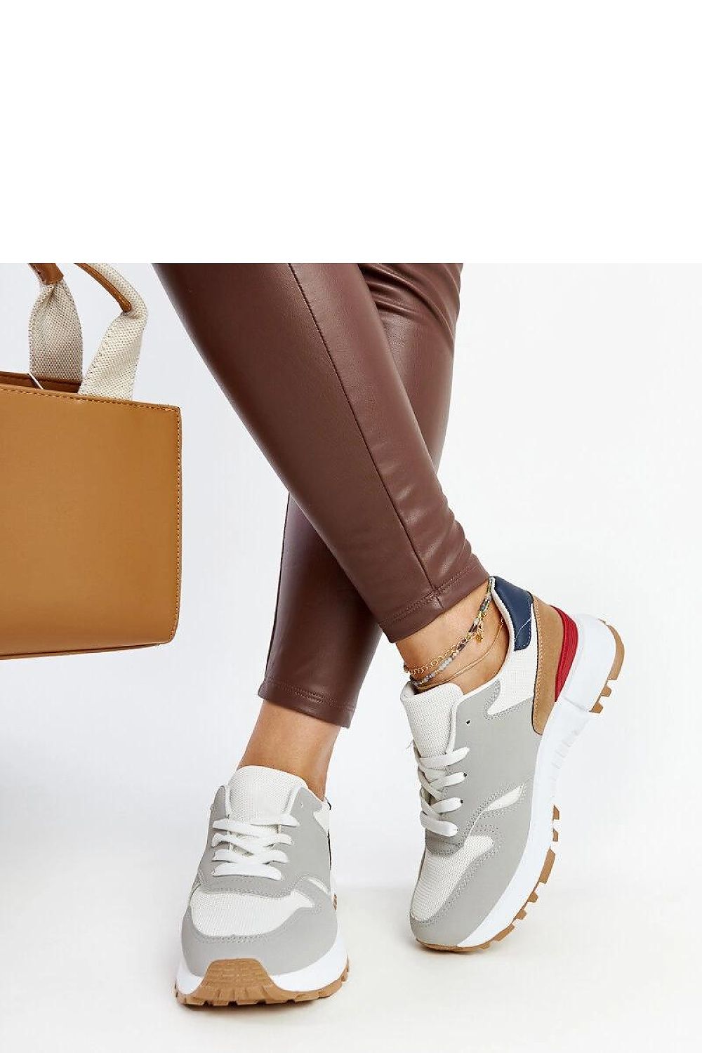 Stylish Solea Sultisz multicoloured platform sneakers featuring a flexible brown rubber sole, ideal for luxurious comfort and summer wear.