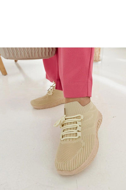 Elegant beige fabric sneakers Ornella by Solea, EU sizes 36-41, US sizes 5.5-10.5, perfect lightweight summer footwear with comfort and style.