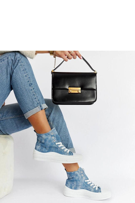 Solea Vicente Blue Platform Sneakers showcasing breathable fabric and a stylish design, perfect for summer wear