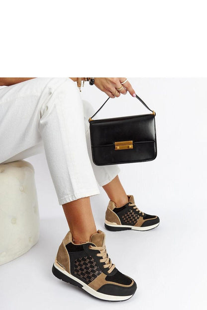 Luxurious Solea Black Eco-Leather Wedge Sneakers featuring a 7.5 cm heel, ideal for stylish summer outfits, available in EU sizes 36 to 41.