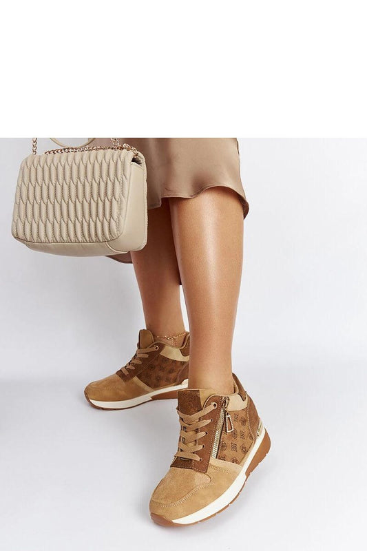 Luxurious Solea Knoxville brown wedge sneakers showcasing the high-quality eco-leather construction for stylish summer footwear.