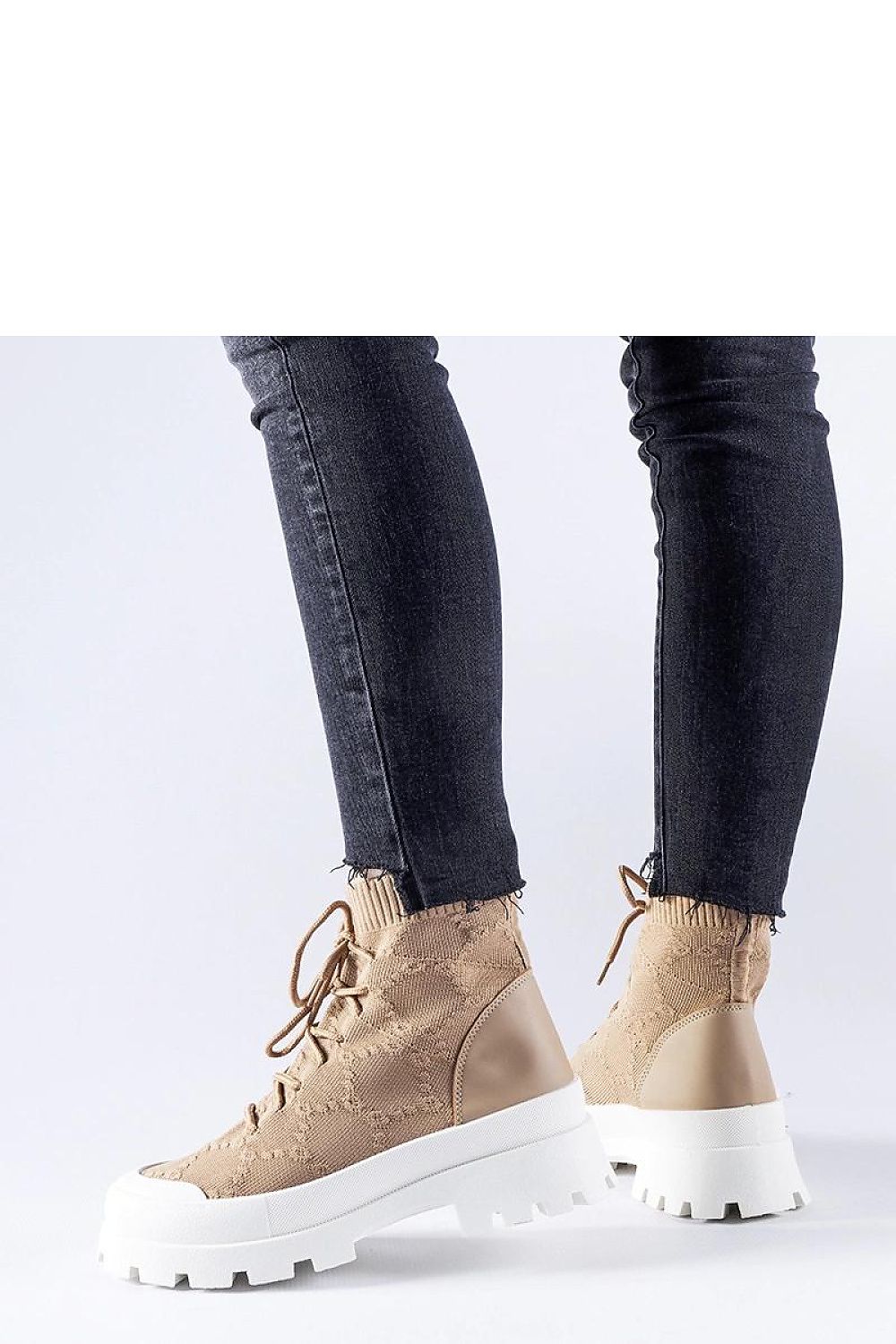 Chic women's brown sneakers by Solea with 6 cm heel height, crafted for comfort and style, perfect for spring-summer fashion.