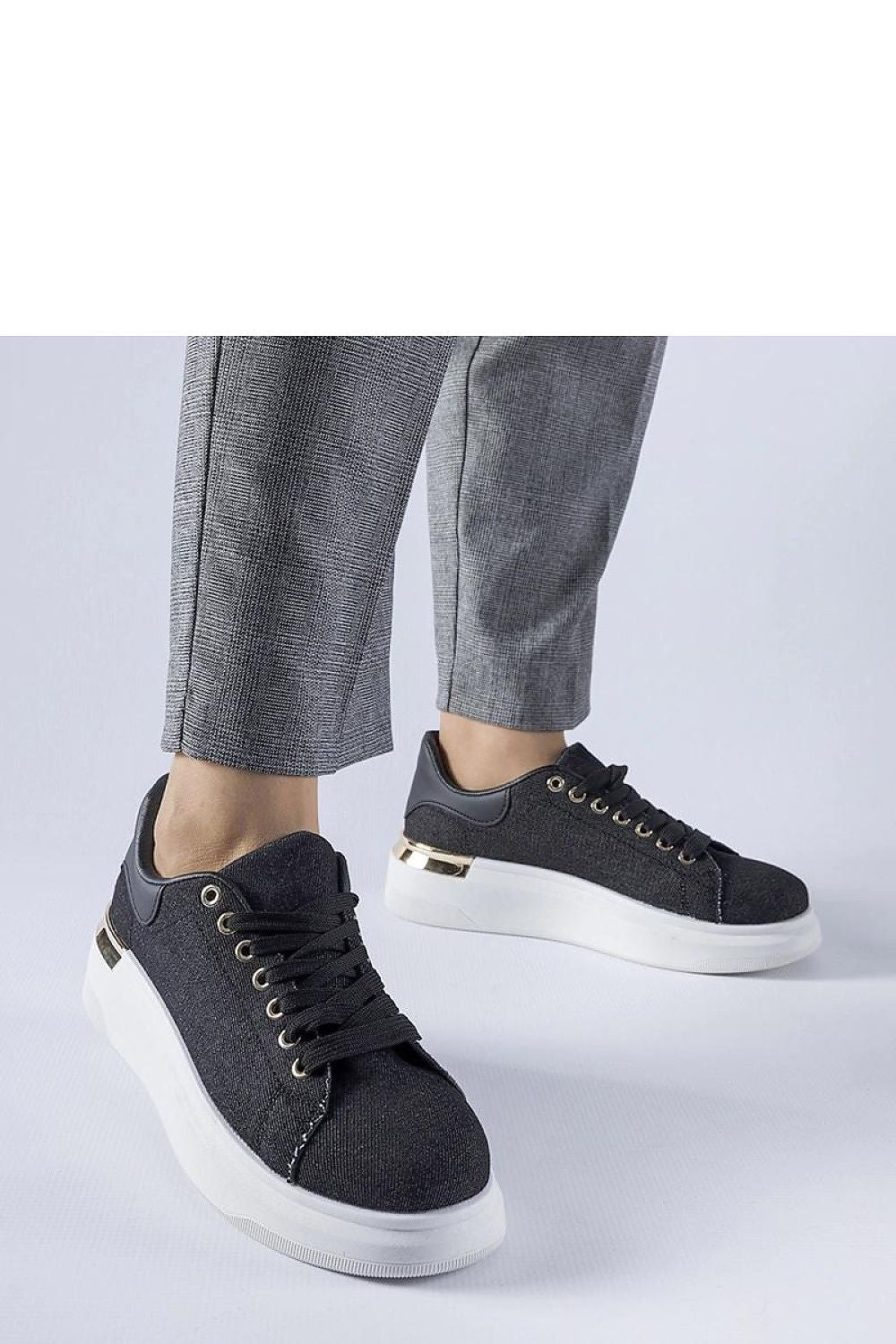 Solea Black Platform Sneakers Scuderlando showcasing luxury sporty design with breathable fabric, featuring a 5cm heel, perfect for summer outings.