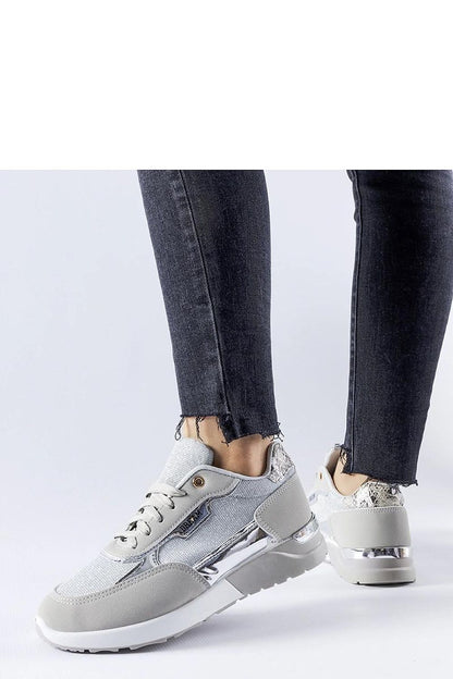 Elegant Solea Gray Brocade Sneakers featuring stylish lace-up design, perfect for casual spring and summer outfits, available in EU sizes 36-41 and US sizes 5.5-10.5.