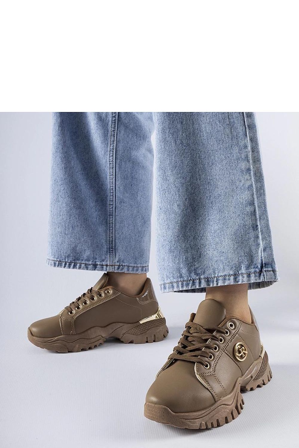 Luxury brown sneakers by Solea featuring a chunky Arpaia sole, designed for ultimate comfort and style.