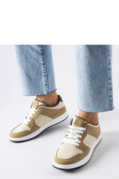 Elegant Jacqueline Eco-Leather Sneakers by Solea in sophisticated brown and black, designed for women, showcasing a stylish lace-up closure and a rounded toe, perfect for any occasion.