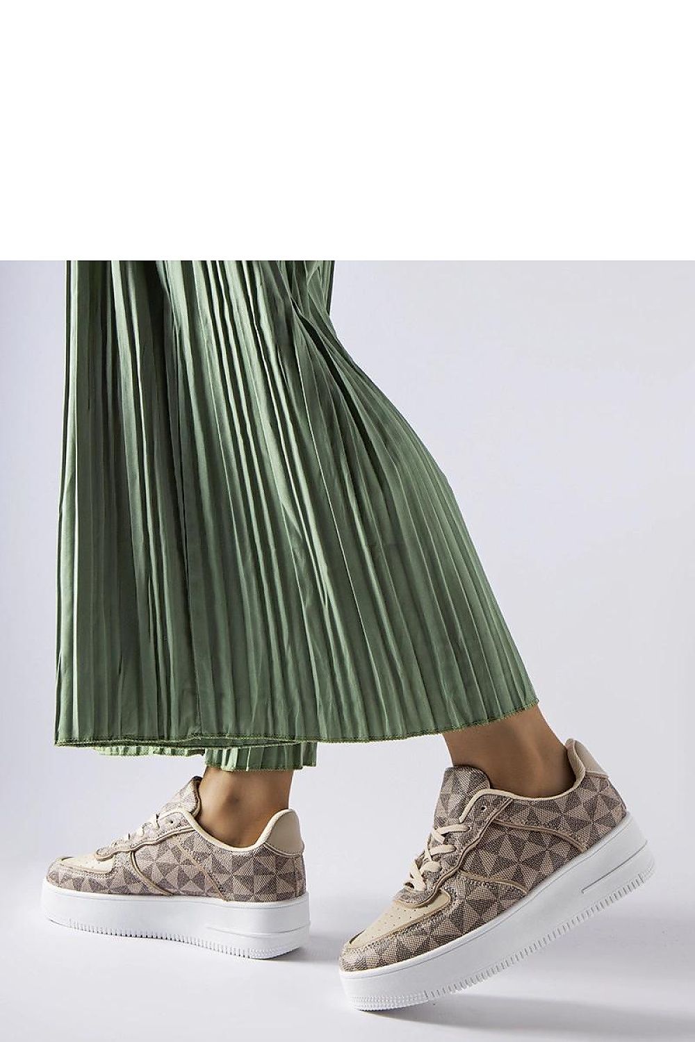 Solea beige Sneakers showcasing Sands monogram, a perfect blend of fashion and comfort, designed for women, EU sizes 36-41, ideal for casual chic outfits.