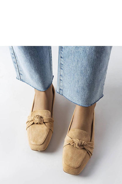Chic and comfortable beige eco leather loafers by Solea, designed for women, blending style and practicality effortlessly.