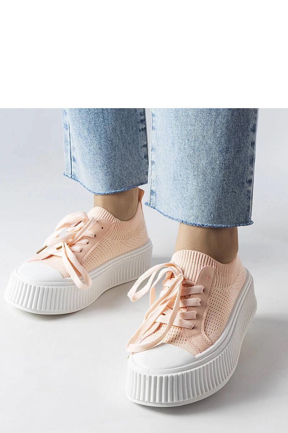 Solea women's pink platform sneakers, Mallus collection, combining modern style and comfort, perfect for summer with a 4.5 cm heel height.