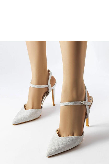 Close-up of Solea grey checkered stilettos highlighting premium materials and exquisite craftsmanship, ideal for formal events.