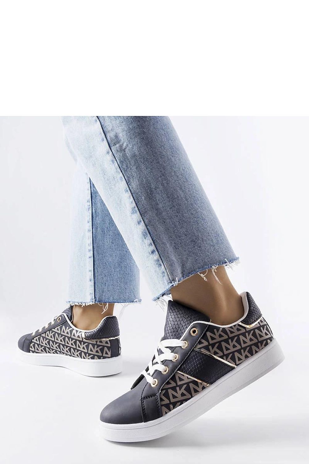 Luxury black Bolduc monogram sneakers for women by Solea, featuring a comfortable summer style and perfect fit for EU sizes 36-41 and US sizes 5.5-10.5.