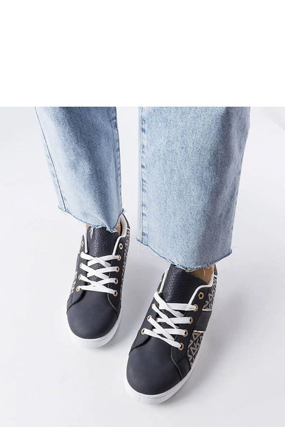 Stylish black sneakers with Bolduc monogram by Solea, designed for women's summer comfort, showcasing a white rubber sole and low height for warm weather wear.