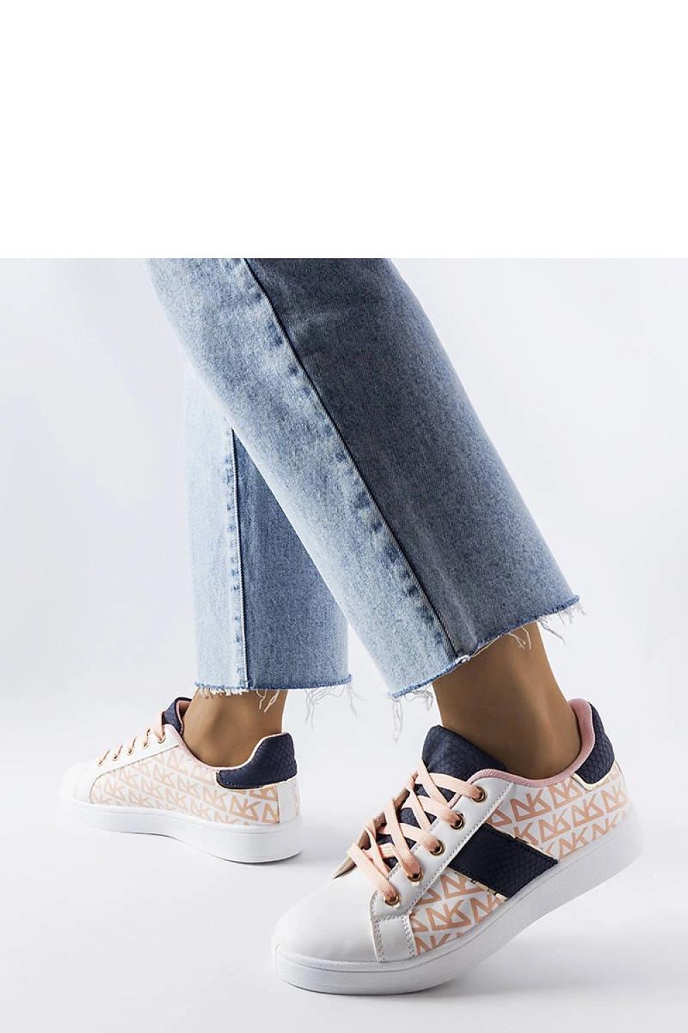 Solea White Kessla Sneakers featuring stylish colourful inserts, perfect for summer fashion. Crafted with a durable white rubber sole and low upper design, ideal for warm weather. Available in EU sizes 36-41.