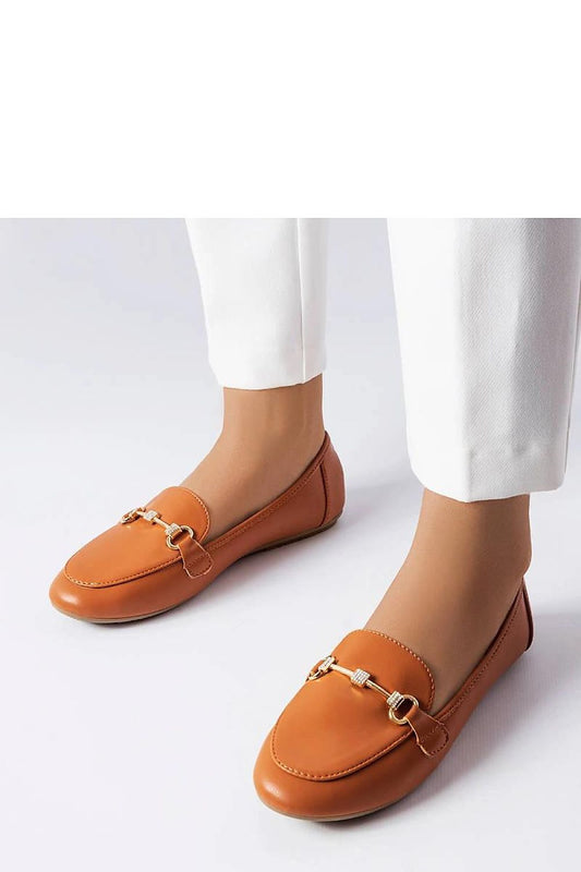 Luxury Brown Decorative Moccasins by Solea, crafted from soft eco leather with elegant design features and distinctive stitching, perfect for summer styling.