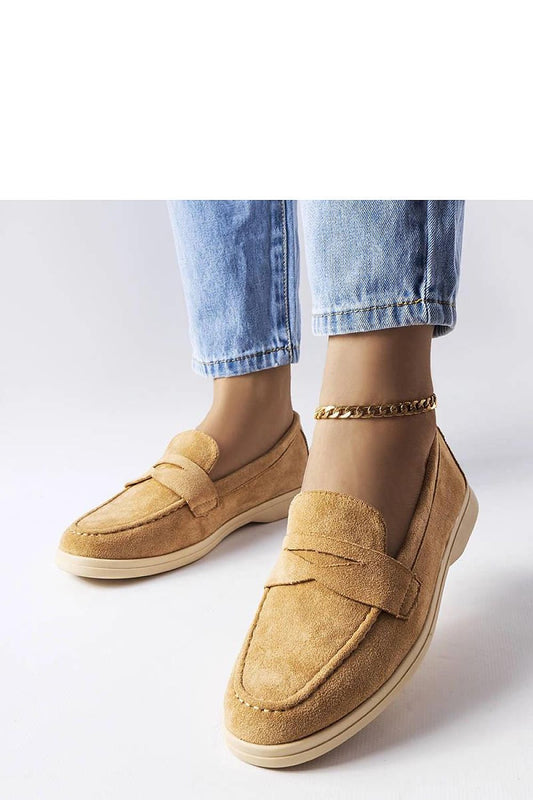 Solea elegant eco-suede moccasins in beige showcasing luxurious style and comfort for women, perfect for summer.