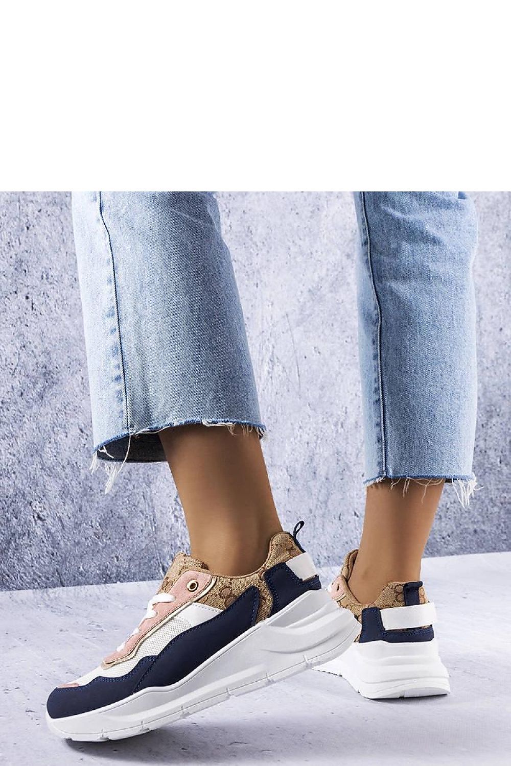 Solea Navy Blue Lebrun Sneakers on a luxurious background, illustrating the perfect blend of trendy style and comfort for both casual and formal occasions.