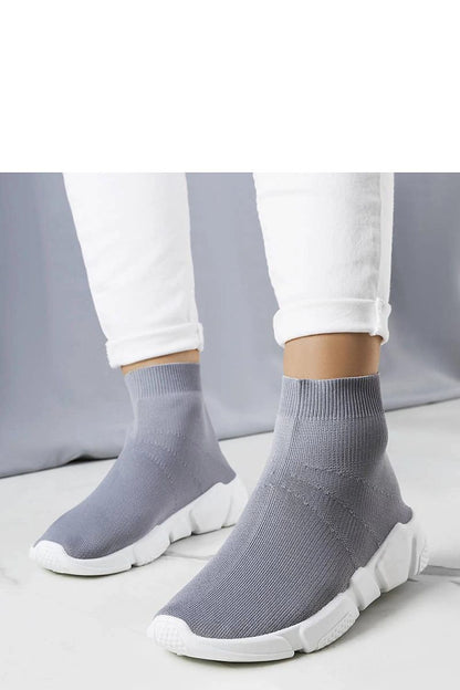 Solea stylish grey women's sneakers with slip-on design showcasing summer comfort, perfect for chic casual looks.