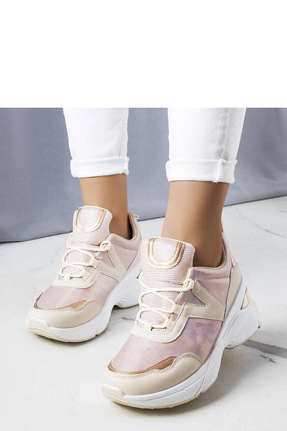 Luxury pink Ruais sneakers by Solea featuring metallic inserts, lace-up closure, and a stylish design perfect for summer wear.