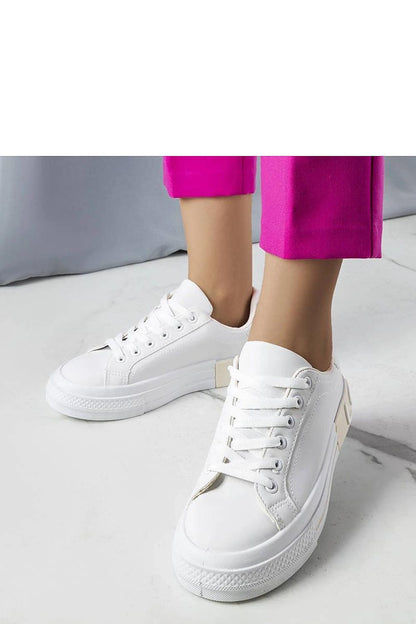 Elegant Solea white-beige lace-up sneakers for women, featuring a stylish casual design, perfect for everyday wear and enhancing your luxury aesthetic.