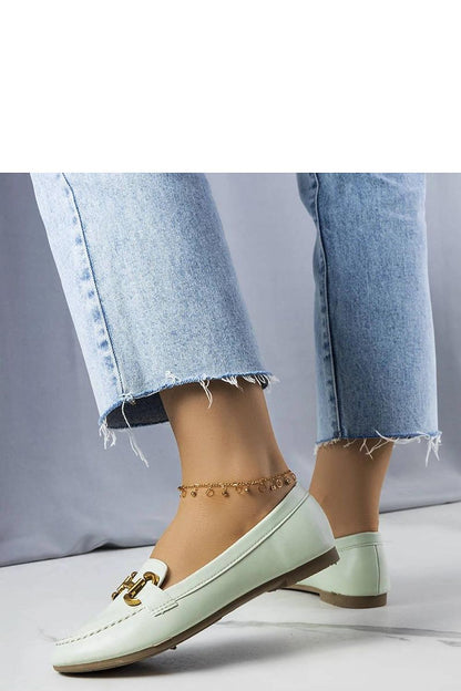 Luxury green moccasins by Solea featuring elegant gold decoration, crafted from eco leather, perfect for stylish summer wear.