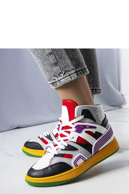 Solea high-top sneakers in white with red rubber sole displayed in a luxurious setting, epitomising comfort and timeless style.