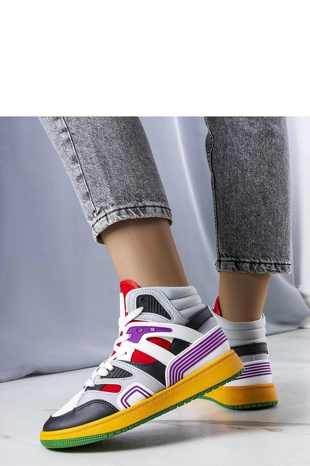 Solea Marjorie high-top sneakers styled with casual summer attire, highlighting their versatile design and superior comfort for everyday wear.