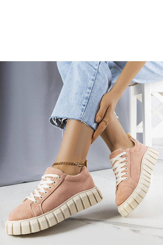Solea Pink Platform Sneakers Pamela featuring high top faux suede design, elegant print, and comfortable fit, perfect for summer fashion
