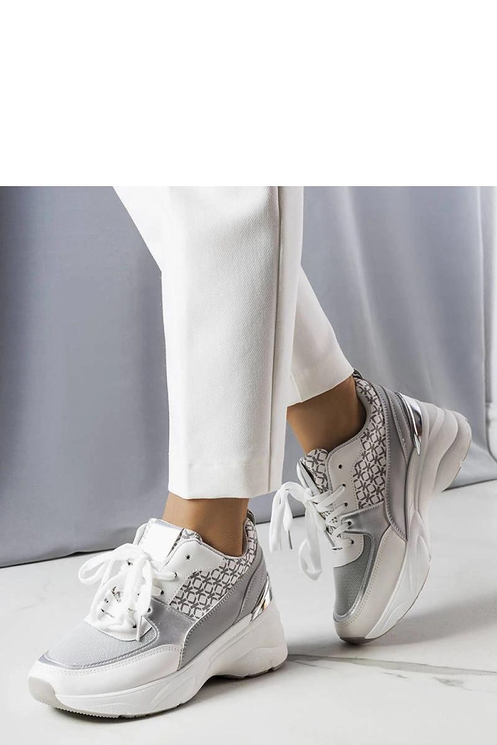 Elegant Solea Grey Sneakers featuring Lora Hurtado's monogram, the perfect blend of luxury and comfort for summer footwear in EU sizes 36-41.
