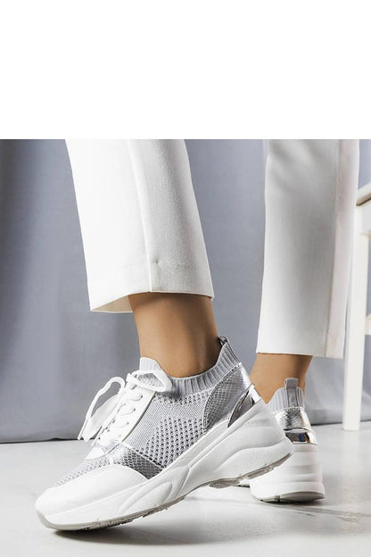 Side view of Solea Women's Pink Wedge Sneakers, emphasising their trendy wedge design and vibrant pink colour for a fashionable touch.