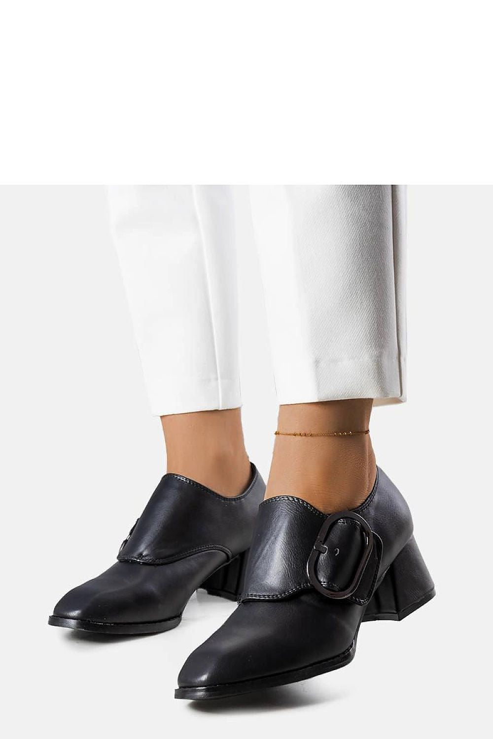 Multiple sizes of Solea chic grey heel pumps, featuring a luxe design suitable for fashionable professionals.