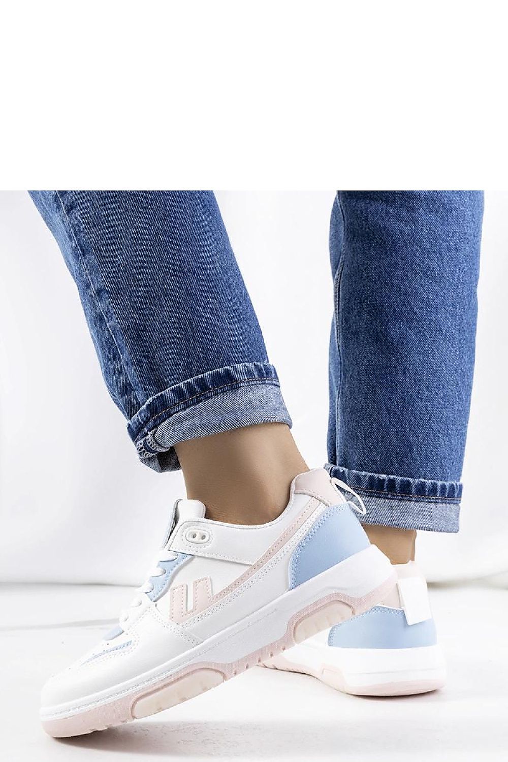 Close-up of Solea White women's lace-up sneakers showcasing premium craftsmanship and comfort, designed for effortless summer elegance, suitable for EU sizes 36-41.