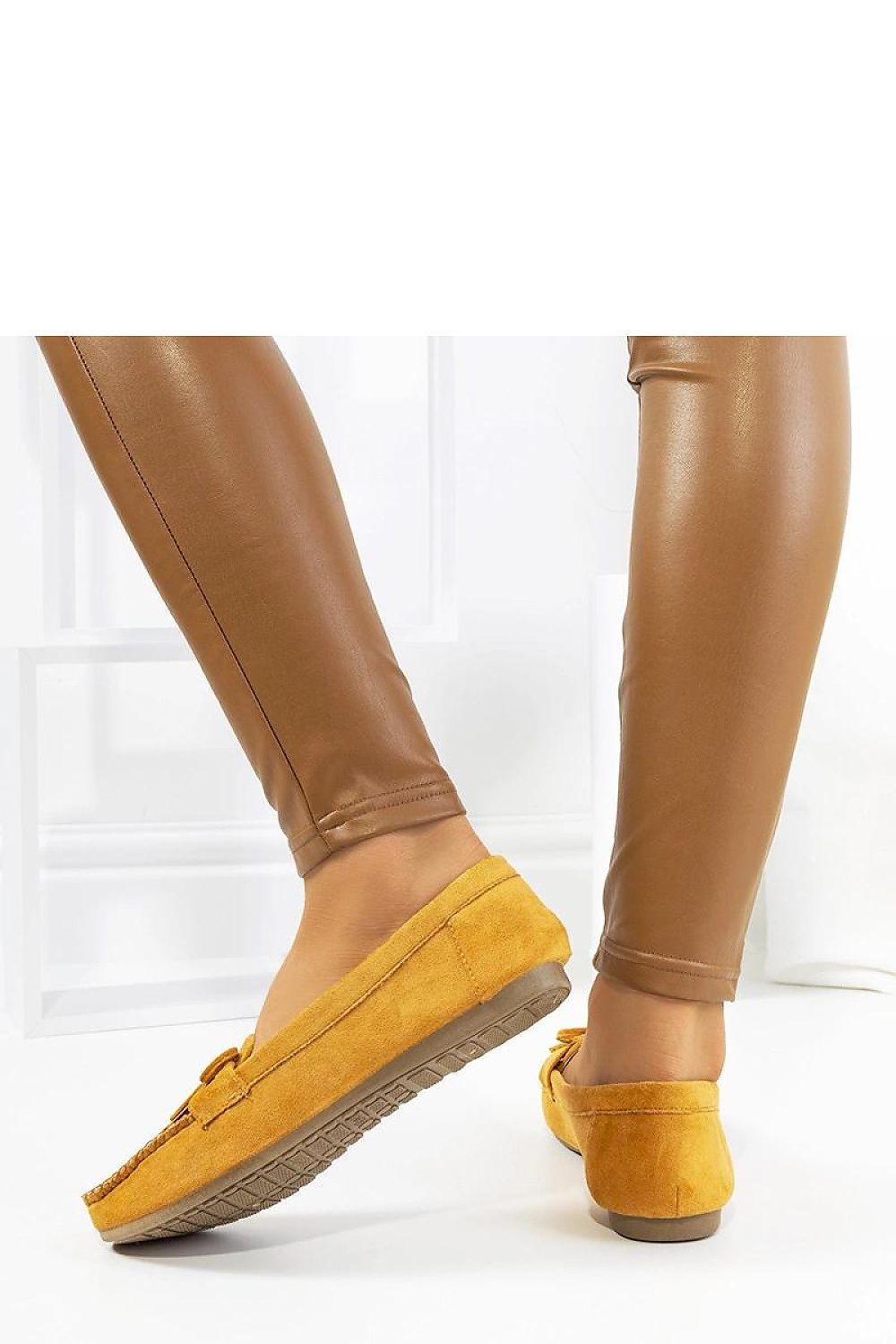 Fashionable slip-on camel suede moccasins for women by Solea, available in various sizes, perfect for casual summer wear.