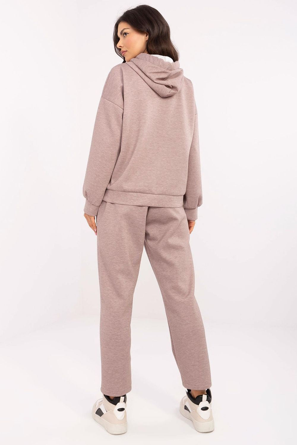 Premium Italy Moda sweat suit set with practical pockets and adjustable drawstrings, embodying sophistication and casual elegance.