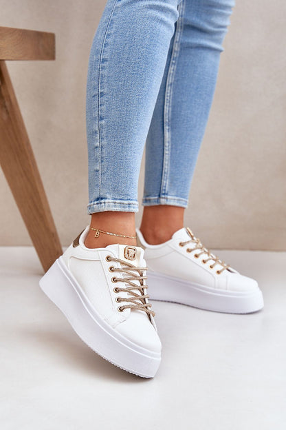 High-quality luxury women's sport sneakers with eco leather upper and platform design by Step in Style, suitable for various fashion styles.