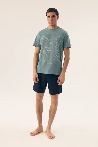 Luxury Men's Pajamas by Henderson, featuring soft cotton fabric for ultimate comfort during sleep, perfect for warm nights.