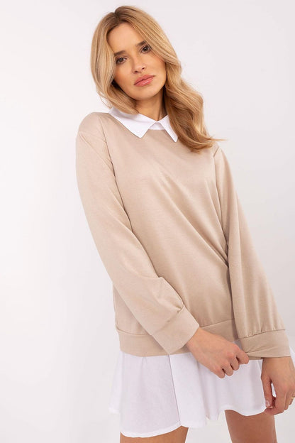 Versatile long sleeve blouse by Italy Moda, designed with a smooth pattern that complements various wardrobe styles and elevates daily outfits.