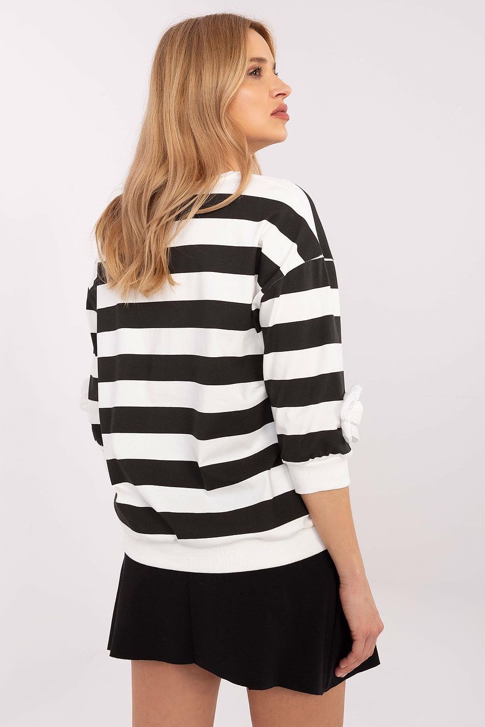 Luxurious 3/4 sleeve cotton blouse by Relevance, designed for elegance and versatility in everyday fashion.