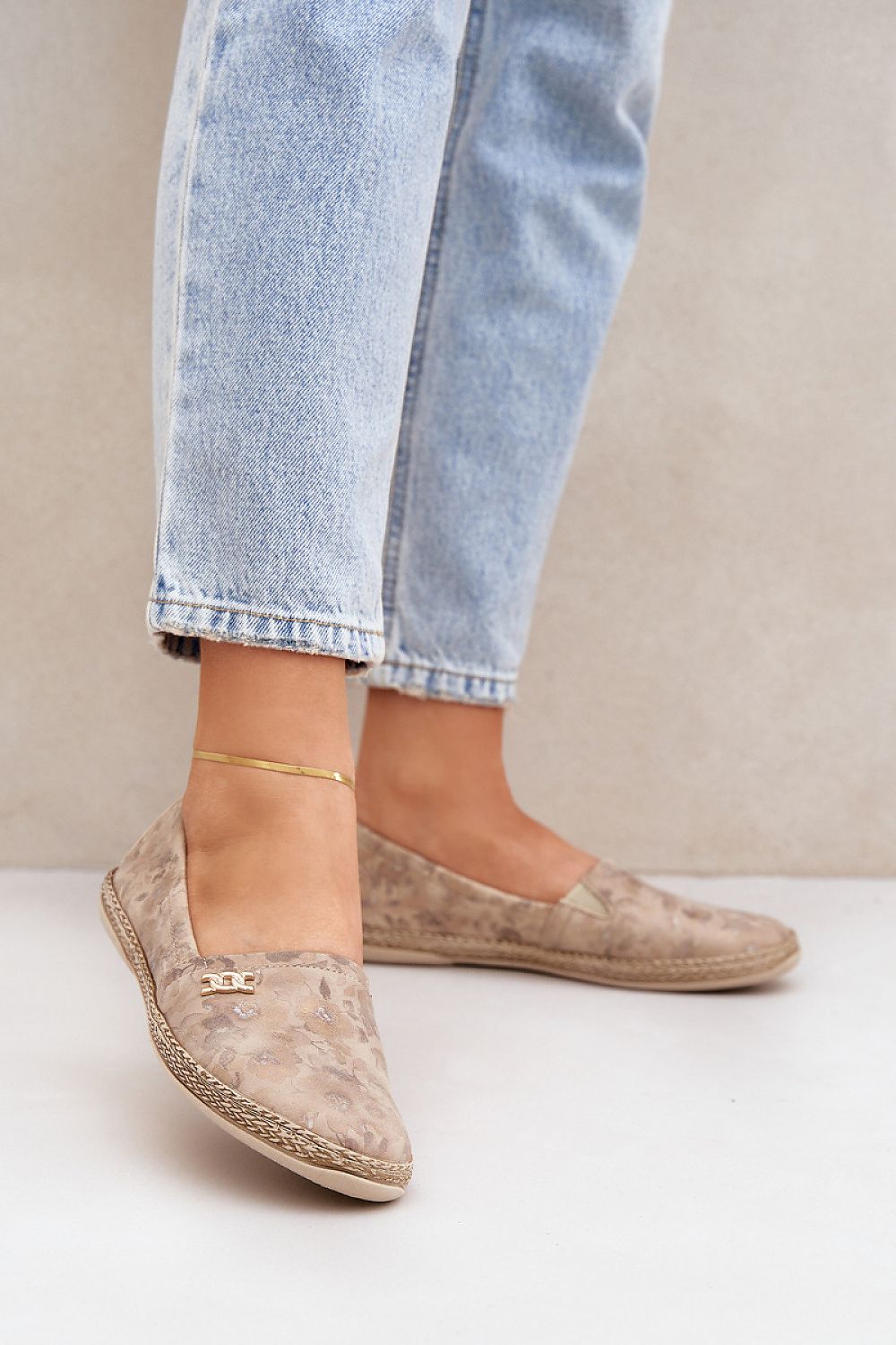 Elegant suede women's espadrilles by Step in Style showcasing a flat sole, ideal for summer wear.