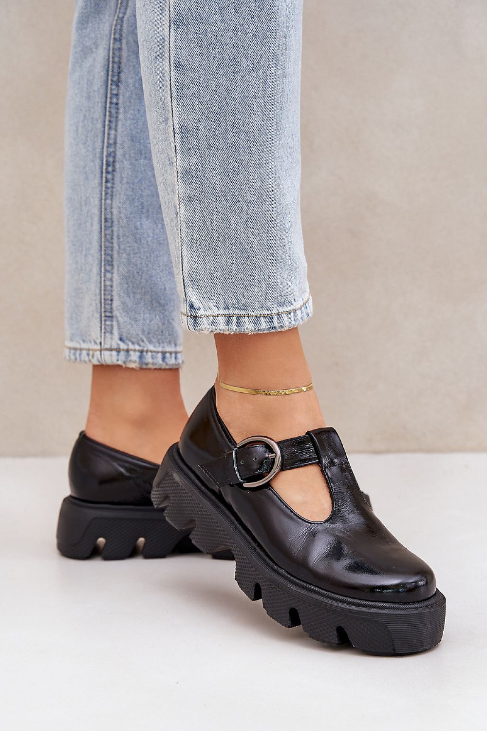 Stylish semi-shoes for women with a massive suede platform, designed by Step in Style, highlighting contemporary fashion trends.