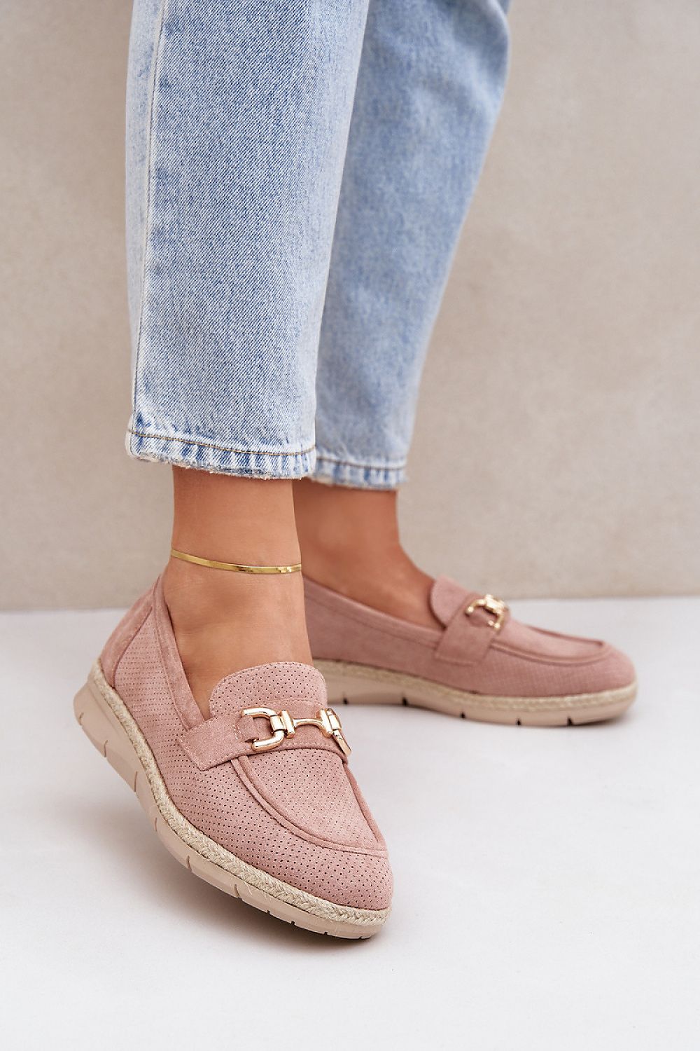 Elegant women's moccasins in eco suede by Step in Style, designed for breathability and comfort with stylish rounded toes.