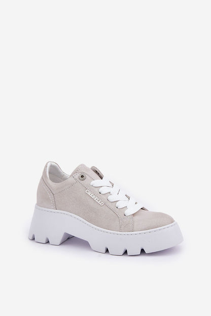 Step in style luxury women's sneakers, crafted from high-quality natural leather, featuring a comfortable platform heel perfect for all-day wear.