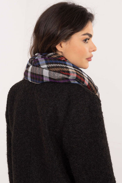 Stylish 100cm neckerchief scarf adorned with decorative fringes by AT, ideal for enhancing your wardrobe with comfort and elegance.