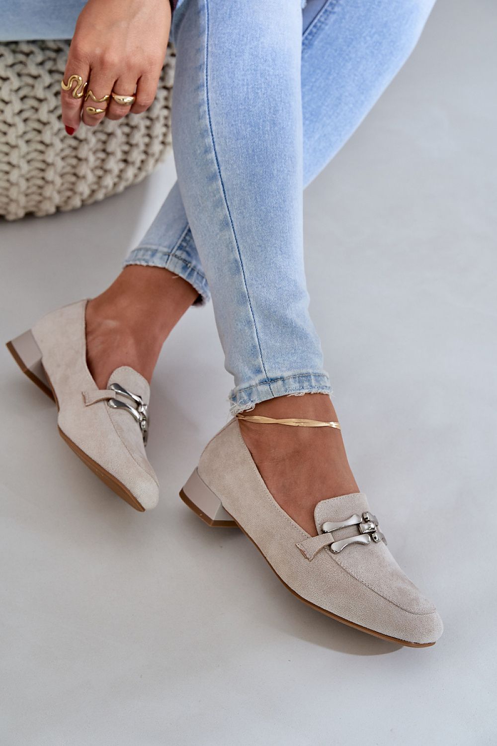 Step in Style women's moccasins, crafted from eco suede with a natural leather footbed for exquisite comfort and style.