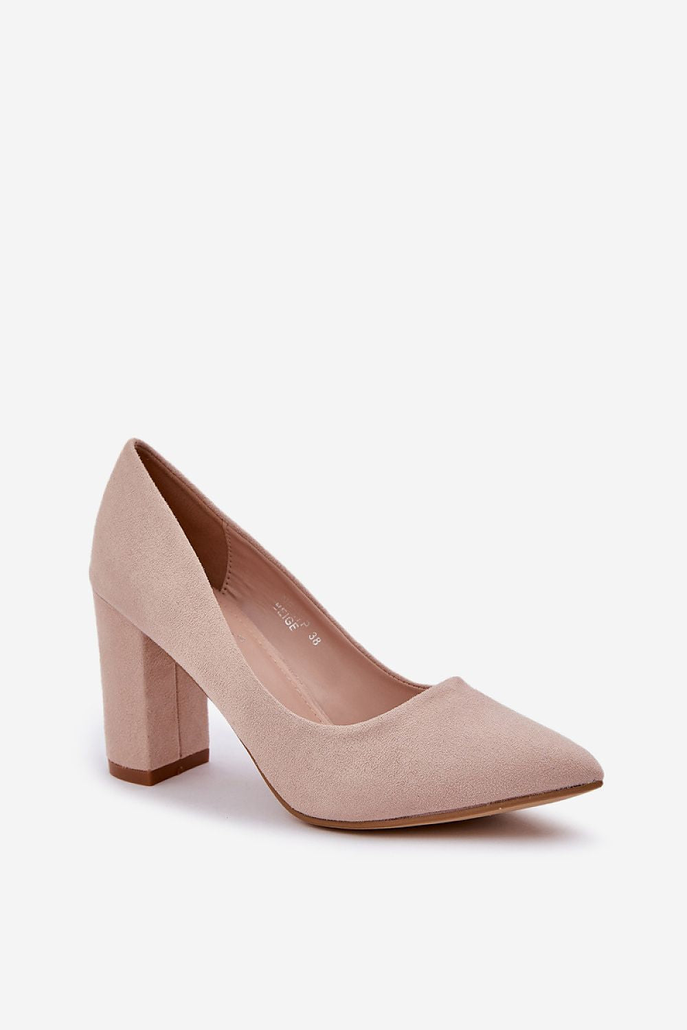 Elegant luxury block heel suede pumps for parties and business by Step in Style, showcasing refined design and comfort.