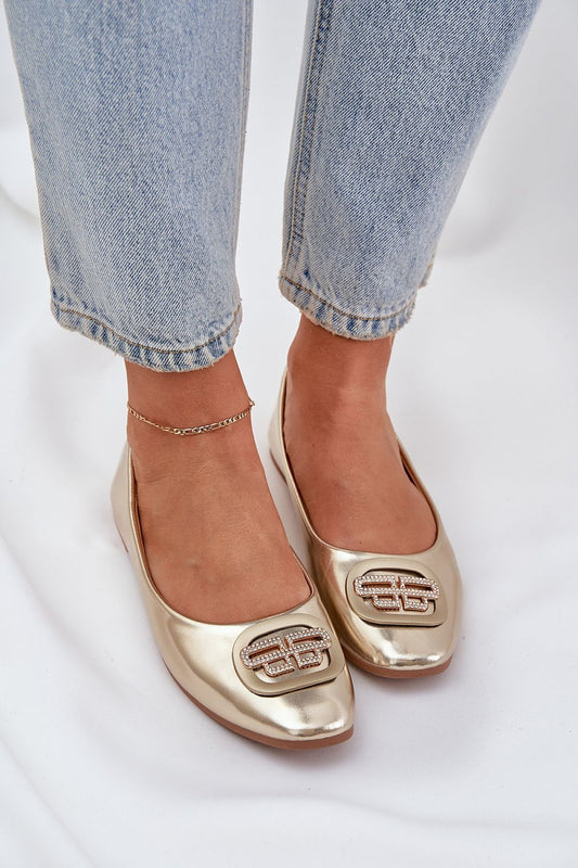 Elegant Eco Leather Ballet Flats for Women by Step in Style, featuring a classic design and rounded toe in a luxurious finish.